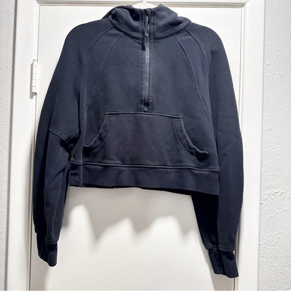 Lululemon Scuba Oversized 1/2 Zip Hoodie Black Size XS/S - Picture 3 of 8